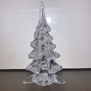 Studio Art Glass 6 &quot;Weihnachtsbaum, Vintage Glas-Weihnachtsbaum, Weihnachtsbäume, Klarglas-Baum, Weihnachtsbaum-Anzeige, Minze