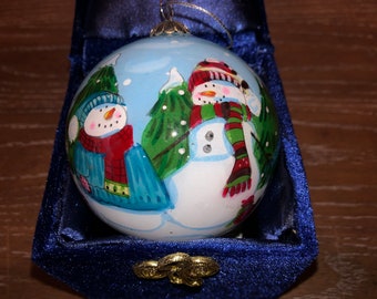Li Bien 2013 Chirstmas Ornament 2013, Li Bien Snowman Ornament, Li Bien 2013 Snowman Ornament