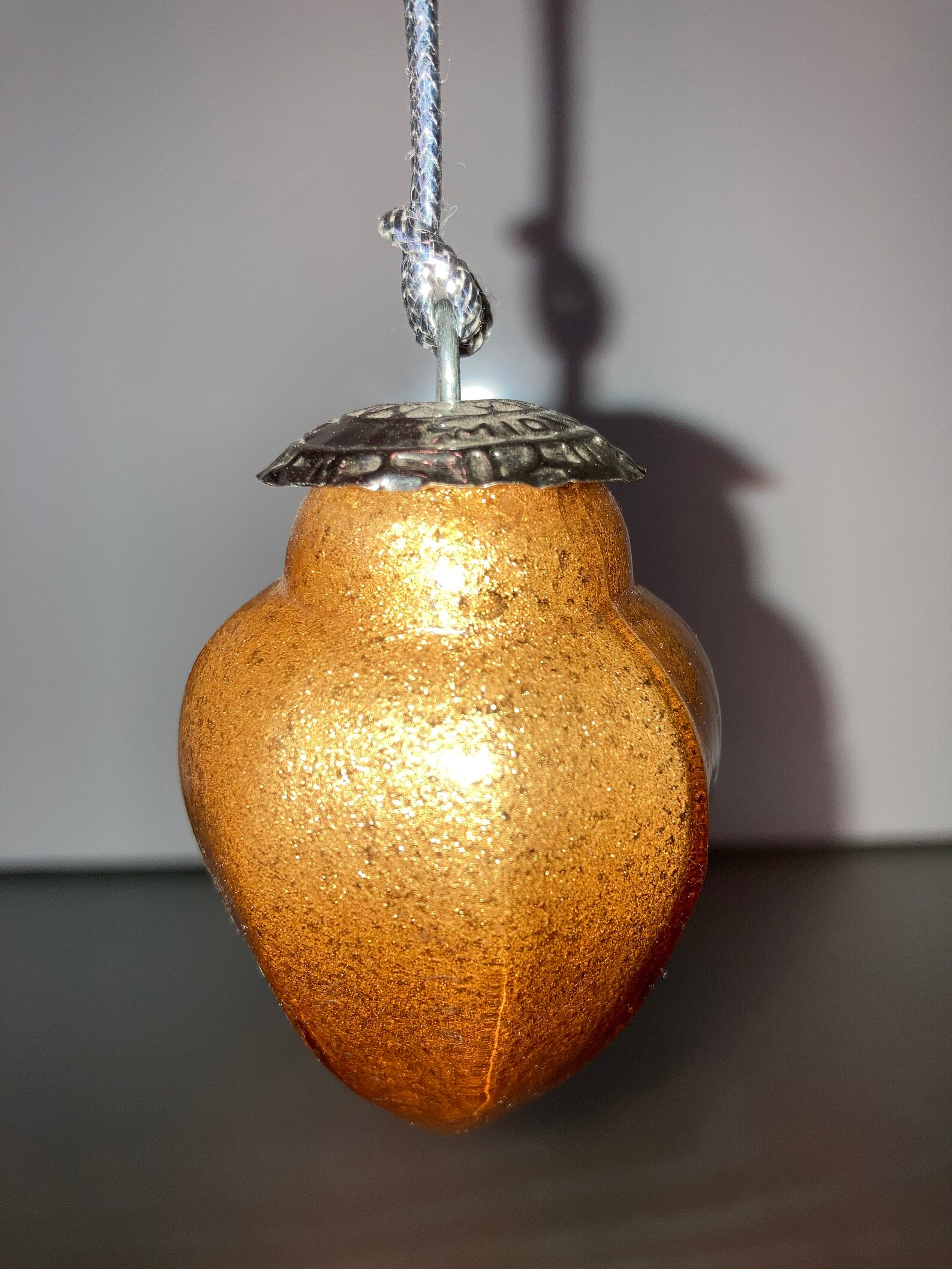 Vintage Kugel Gold Ornament Kugel Gold Glitter Teardrop Etsy