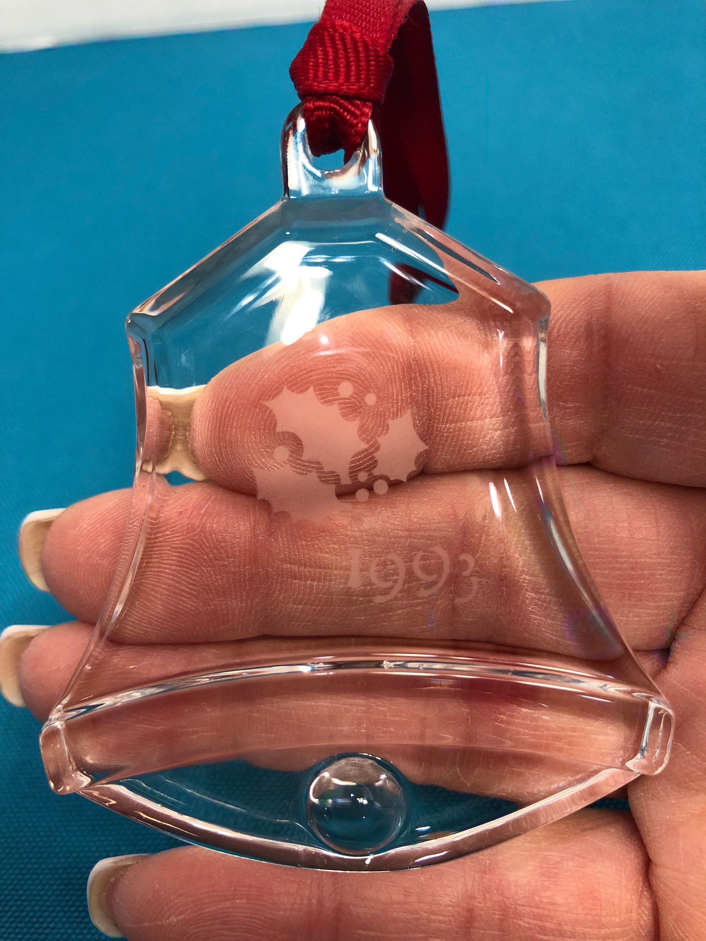Vintage Orrefors 1993 Crystal Christmas Ornament 1993 Etsy