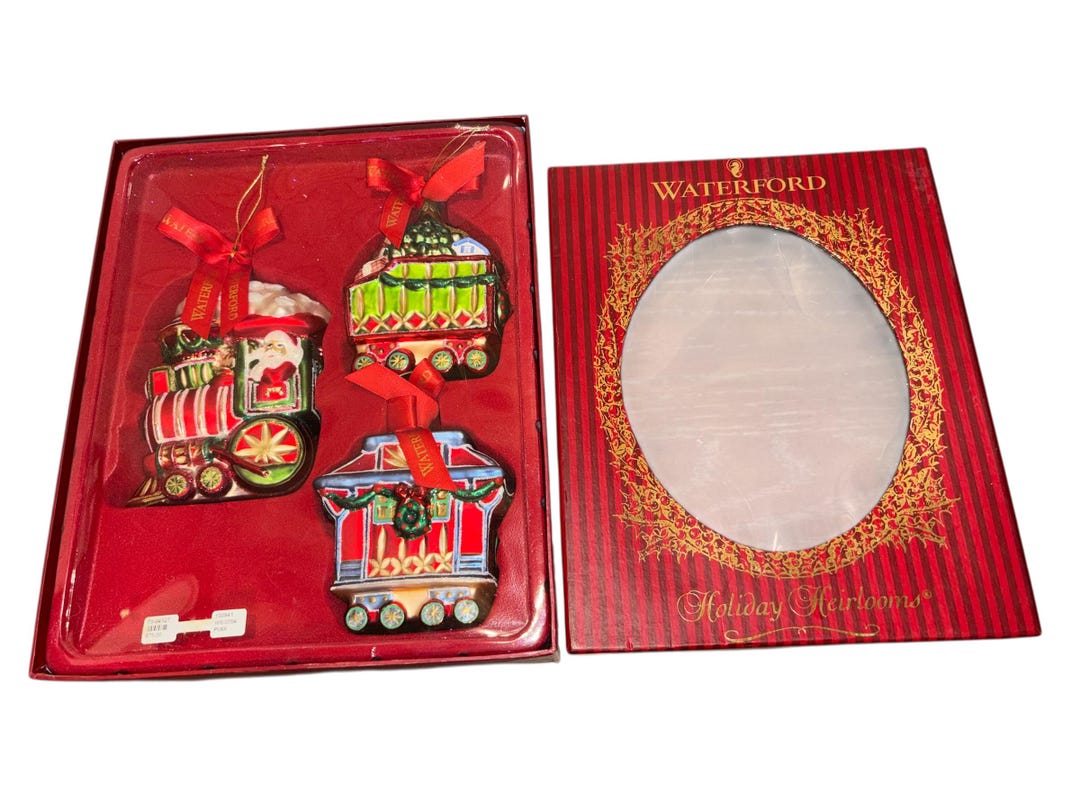 3 Vintage Waterford Heirlooms Ornament, Waterford Holiday Heirlooms ...