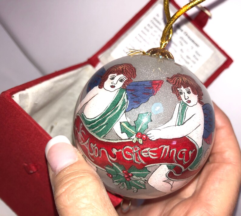 Li Bien Christmas Seasons Greetings Ornament Li Bien Angels Etsy