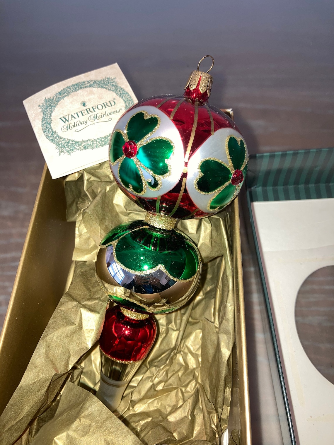 Vintage Waterford Heirlooms Christmas Ornament Waterford Etsy