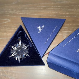 Swarovski Crystal 2002 Ornament, Swarovski Crystal Snowflake Ornament, 2002 Swarovski Snowflake, Swarovski 288802, New in Box