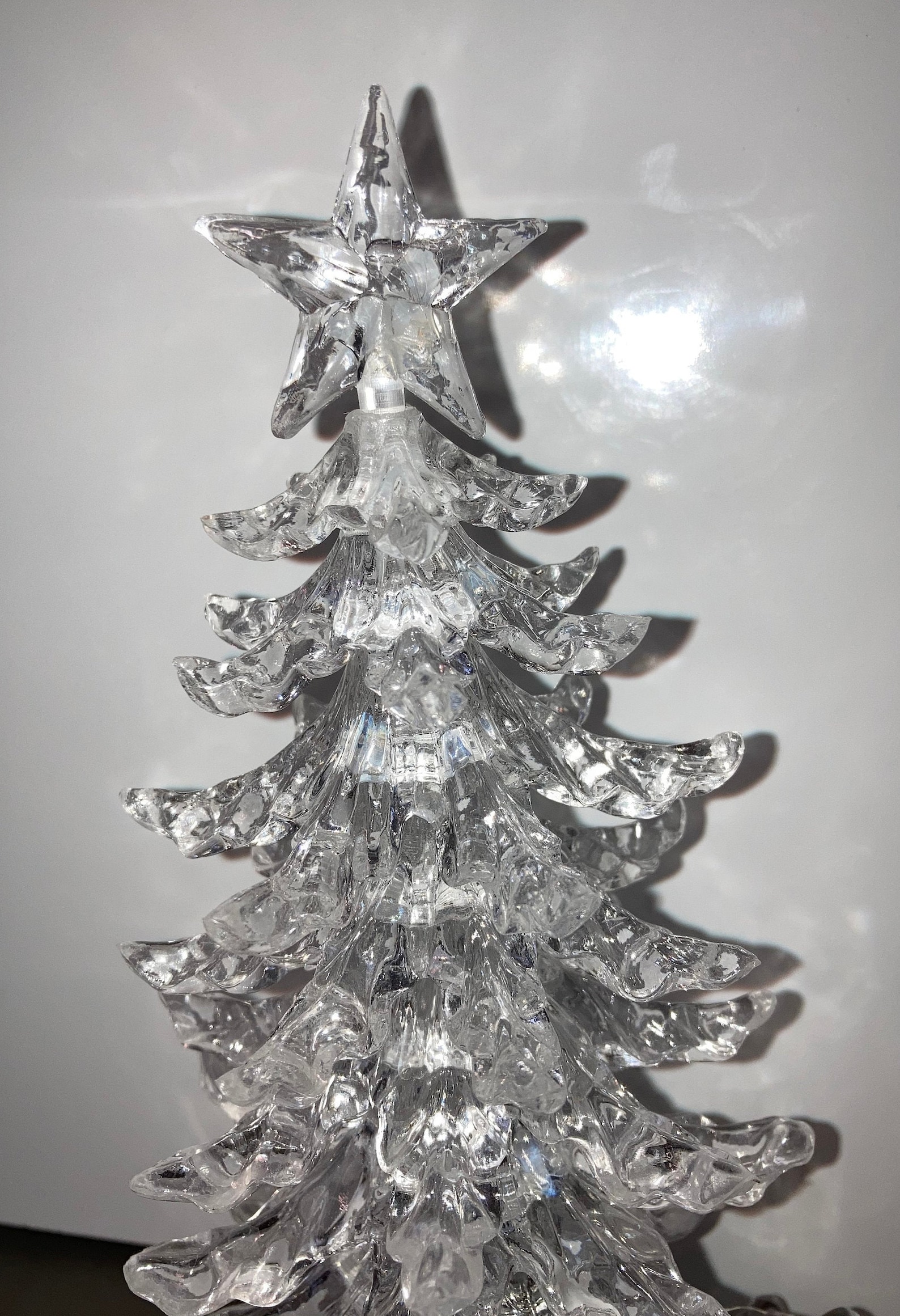 10 Clear Christmas Tree Acrylic Tree with Star on Top Etsy