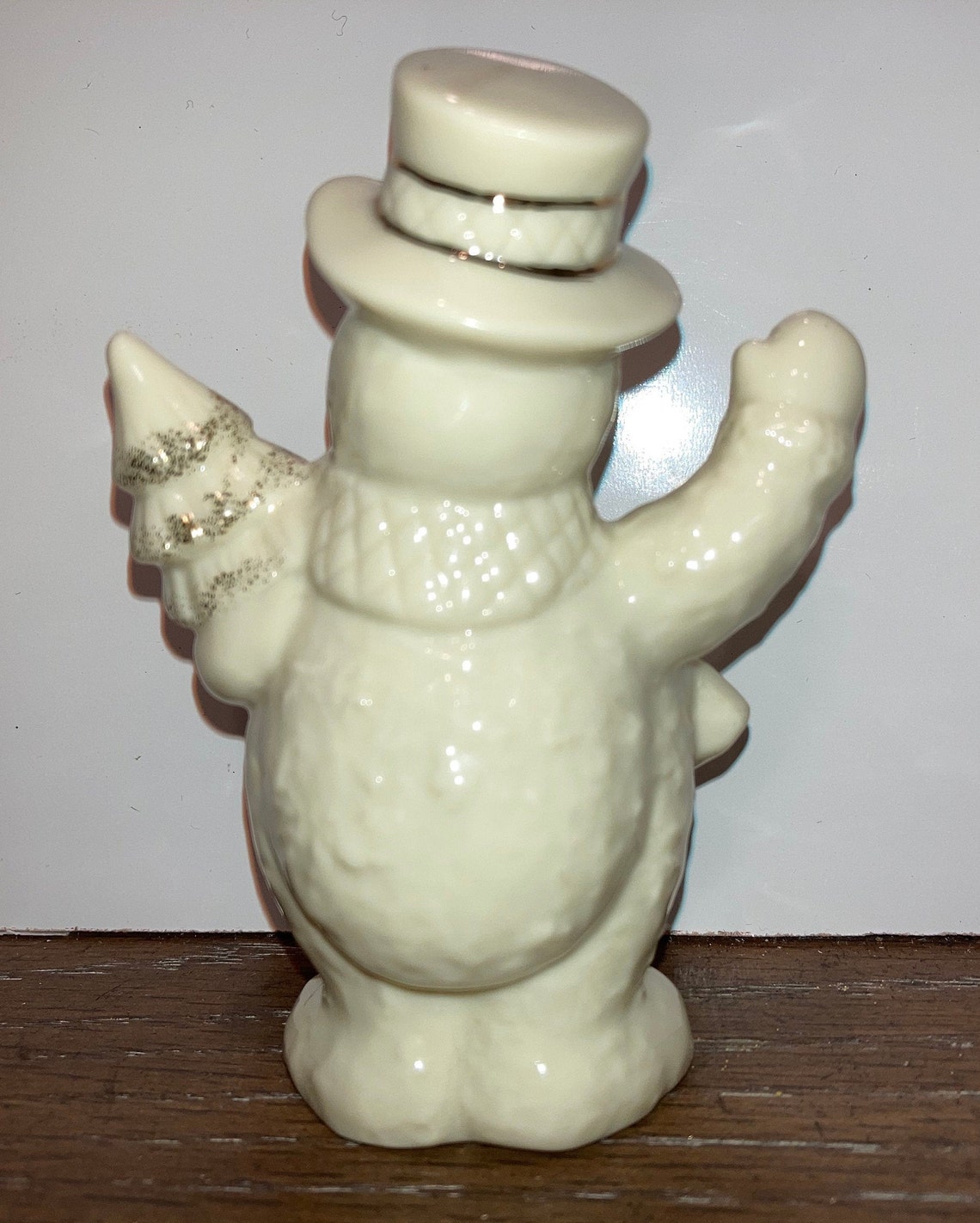 Vintage Lenox Snowman Figure Lenox Waving Snowman Lenox Etsy