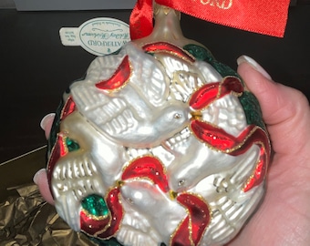 Waterford 12 Days of Christmas Four Calling Birds, Waterford 118436, Waterford 4 Calling Birds Ornament, Waterford Calling Birds, New Box