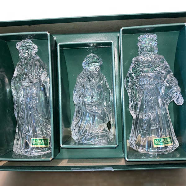 Waterford Marquis Nativity Wise Men, Marquis Nativity  6" Three Wise Men, Waterford Marquis 2nd Series Wise Men, Waterford 109203, New Box