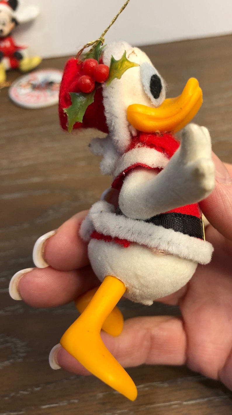 3 Vintage Disney Ornaments Vintage Felt Donald Duck 1994 Etsy