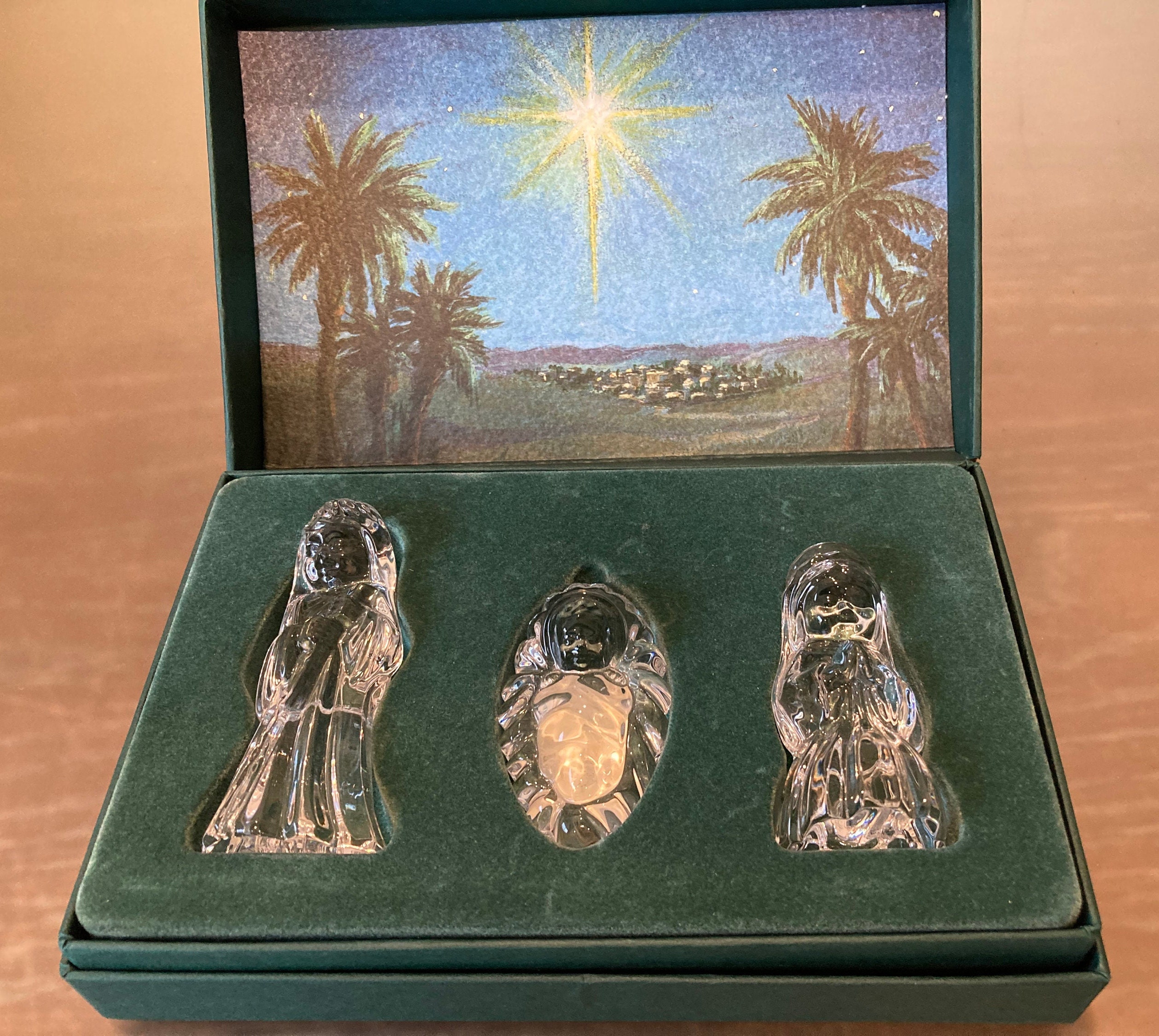 ウォーターフォードクリスタル　Nativity collection 14 pcs) WATERFORD CRYSTAL NATIVITY COLLECTION SET W/ DONKEY