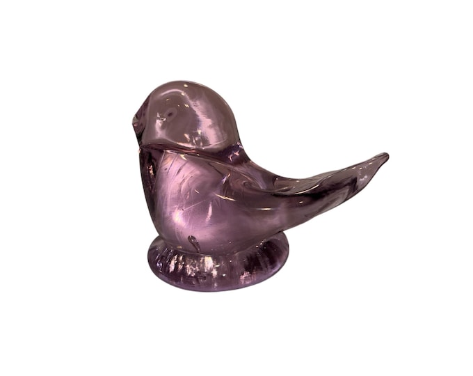 Leo Ward Glass Pink Bird, Pink Royal Cardinal, Pink Glass Glass Cardinal of Love Bird, Terra Studios 2020, Glass Cardinal Bird Figure