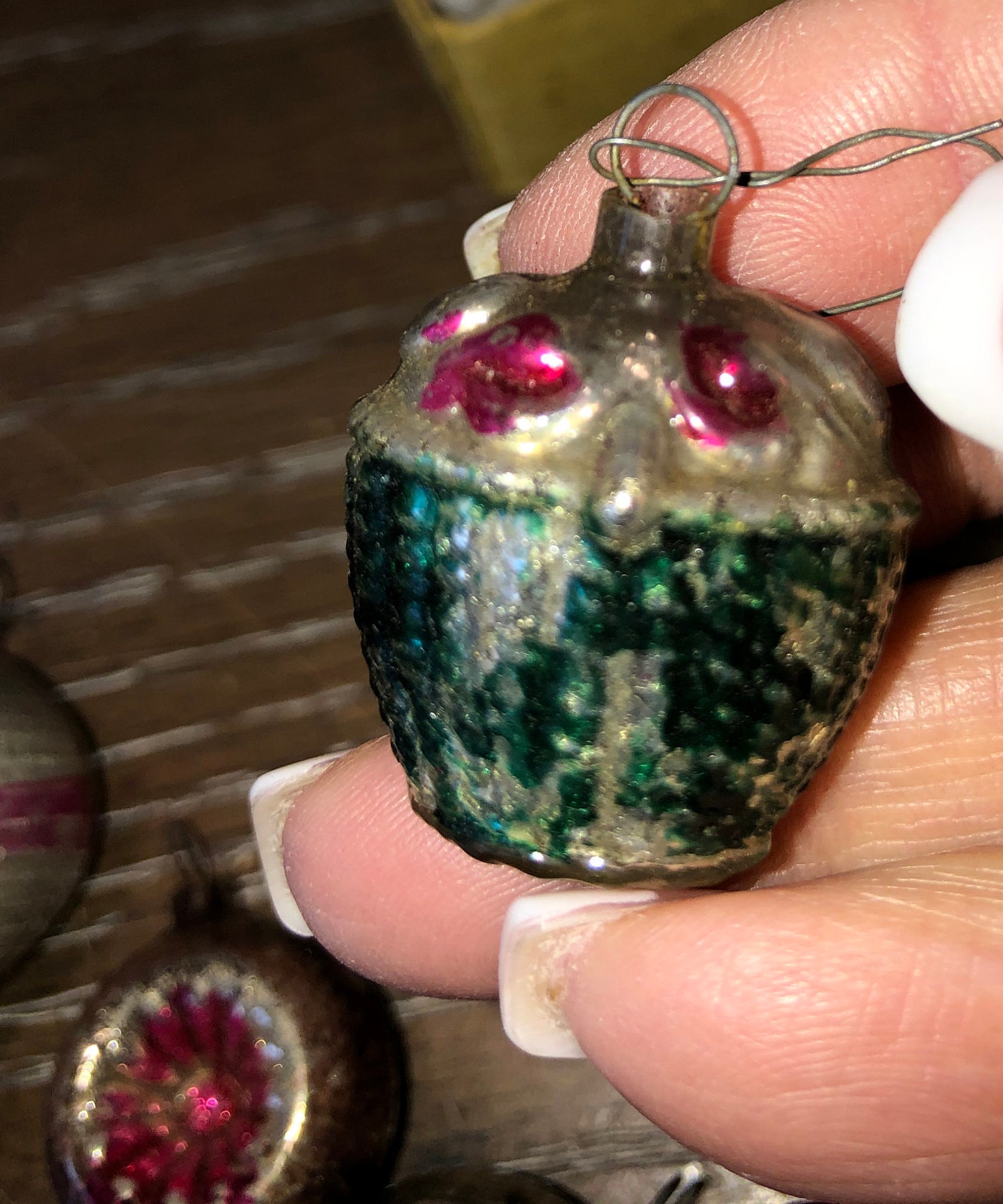 12 Vintage Japan Indent Ornaments 3/4 Fancy Ornament Etsy