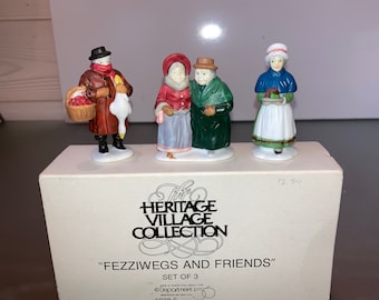 vintage Dept 56 59285, Dept 56 Heritage Village, Dept 56 Fezziwegs and Friends, Dept 56 Village Figurines, Dans la boîte