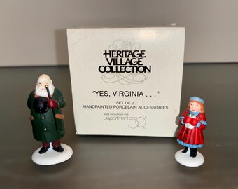 vintage Dept 56 58890, Dept 56 Heritage Village, Dept 56 Oui Virginie, Dept 56 Village Figurines, Dept 56 Toys, Dans la boîte