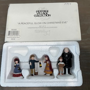 Vintage Dept 56 58300, Dept 56 A Peaceful Glow, Dept 56 Christmas Figures, Dept 56 Priest, Dept 56 Figures, In the Box
