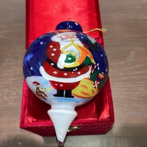 Li Bien 2012 サンタ オーナメント、Li Bien ラージ トップシェイプ 2012 オーナメント、Li Bien クリスマス グリーティング 2012、Li Bien 6 インチ サンタ トップ オーナメント