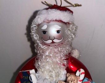 ポーランド購入高級手作り 吹きガラス製サンタクロスクリスマスオーナメント未使用 アンティーク クリスマスオーナメント 吹きガラス アソートセットC gx
