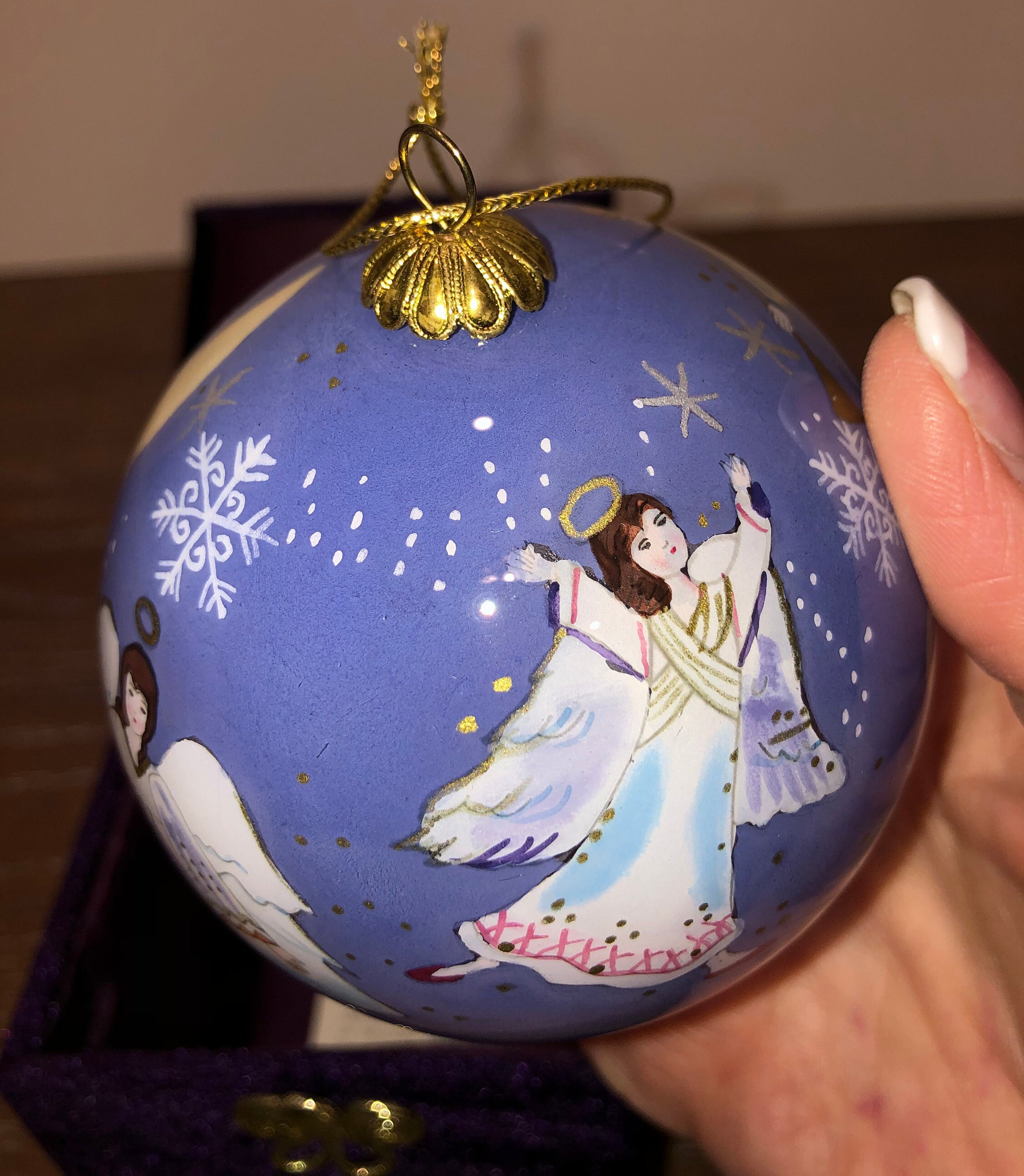 Li Bien Angel 2004 Christmas Ornament Li Bien Lavender White Etsy UK