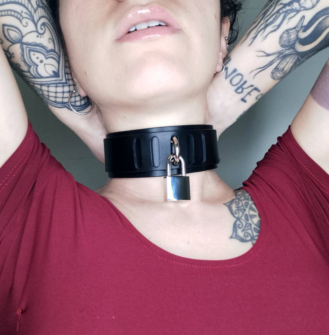 宅配便送料無料 GARA - LEATHER PADROCK CHOKER - deahan-tech.com.vn