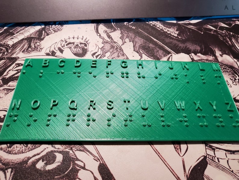 Braille Learning Alphabet Board Etsy