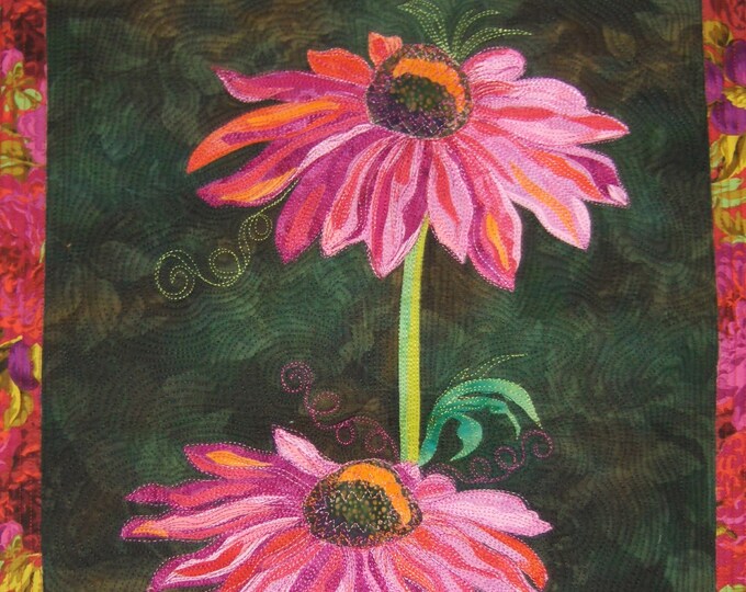 Pink Coneflower Kit Fabulous Fusible Flowers by Melinda Bula Designs Etsy