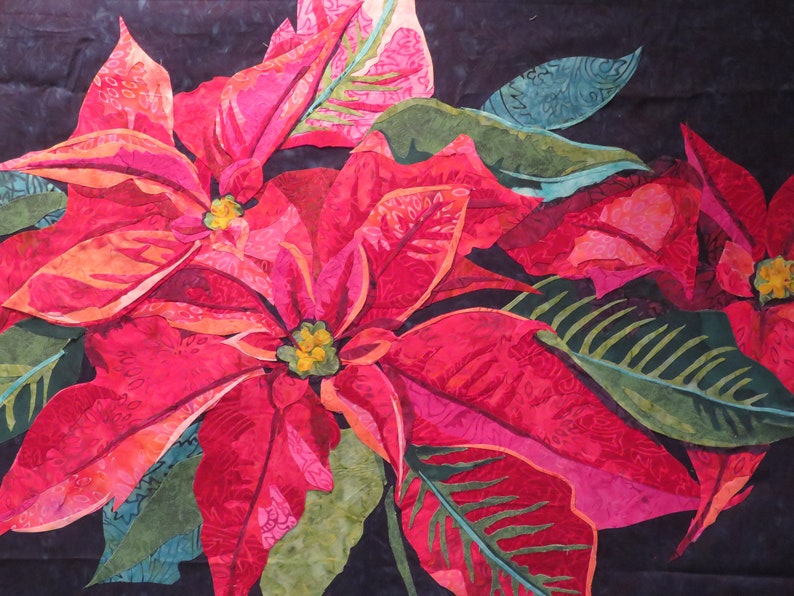 Poinsettia Pattern by Melinda Bula Etsy