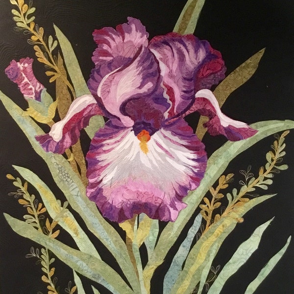 Kit Iris - 2 coloris - Fabuleuses fleurs fusibles par Melinda Bula Designs