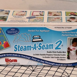 Warm Company Steam-A-Seam 5417 Lite 2 Double Stick Fusible Web 9X12  Sheets 5/Pkg