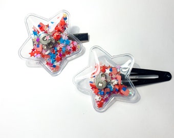 LED Illuminated Light Up Tropical Plumeria and Papaya Festival Hair Clip