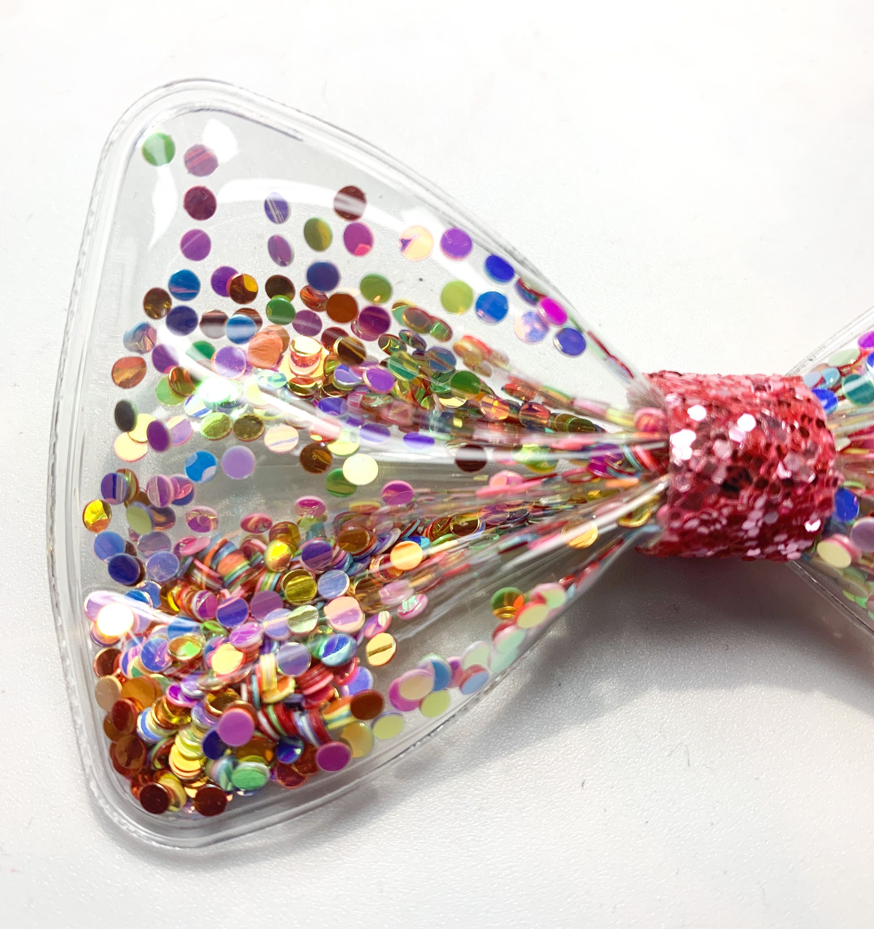 Confetti shaker hair bows multicolor Shaker hair bows hair Etsy