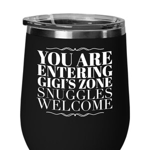GiGi Weinbecher, GiGi Weinglas, GiGi Geschenke von Enkelkindern, GiGi Geschenke für Oma, GiGi Geschenke für Uroma - Snuggles Welcome
