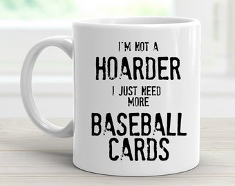 Baseball Card Mug, Funny Baseball Gift Idea, Baseball Card Collector Mug, Birthday Gifts, Christmas Gifts