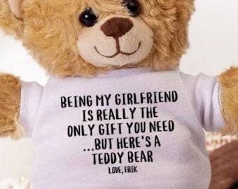Personalisierte Freundin-Geschenke, Freundin-Teddybär, beste Freundin-Weihnachtsgeschenke, Freundin-Geburtstags-Geschenke - meine Freundin ist