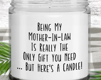 Schoonmoederkaars, geschenken van schoondochter, van schoonzoon, grappig schoonmoedercadeau, schoonmoederverjaardag - mijn schoonmoeder zijn