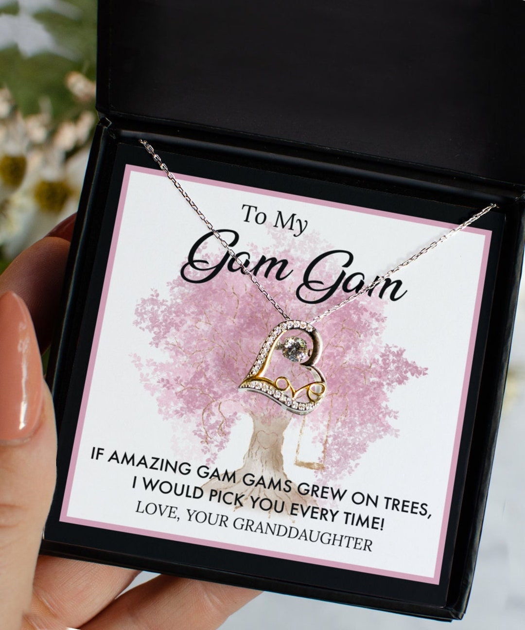 Gam Gam Necklace Gam Gam Gifts for Grandma Gam Gam Gifts for - Etsy