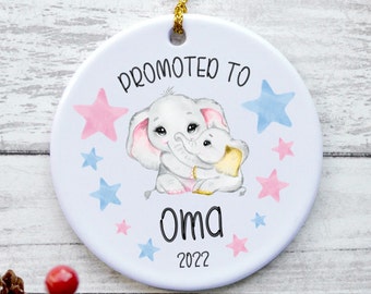 Oma 2022 Ornament, Oma 2022 Geschenk, Oma Weihnachtsverzierung, Oma Schwangerschaftsankündigung, bald Oma Geschenke