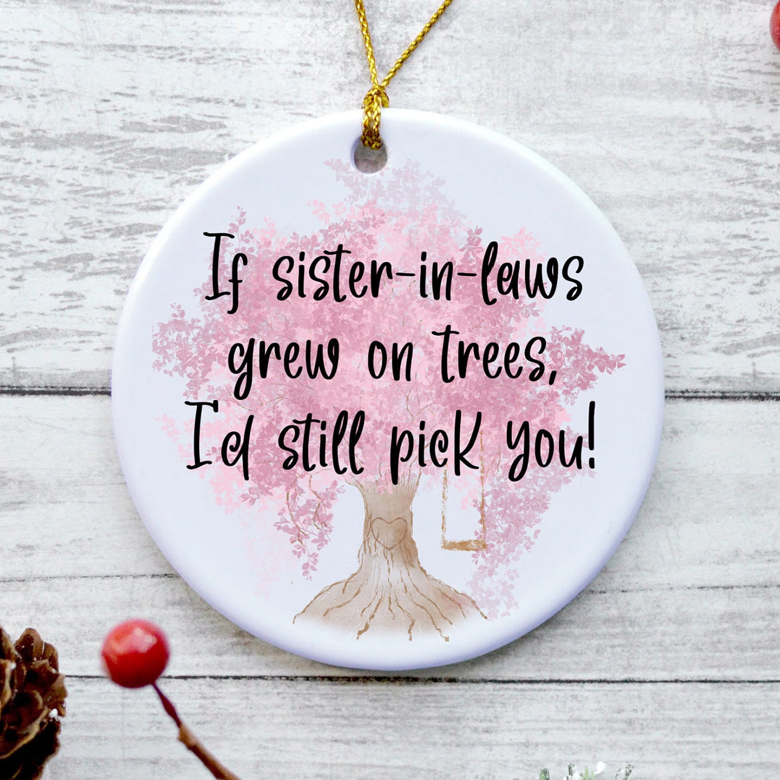 Sisterinlaw Ornament Sister in Law Christmas Gifts Etsy Christmas Gifts Sister In Law