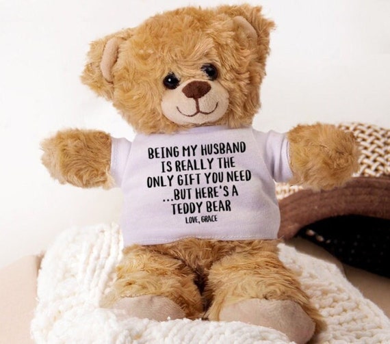 Husband Teddy Bear Valentine s Day Gifts for Him Personalized Husband Gifts Funny Husband Gifts Husband Gag Gifts Gifts From Wife Etsy Canada