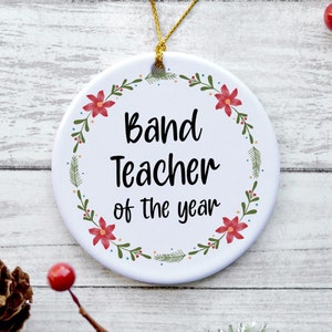 Band Teacher Ornament, Band Teacher Gifts, Band Teacher Gifts for Women, Band Teacher Gifts for Men - Band Teacher of the Year