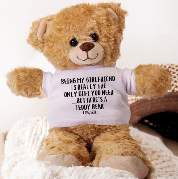 Cadeaux de petite amie personnalisés, ours en peluche de petite