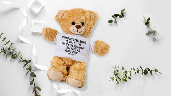 Cadeaux de petite amie personnalisés, ours en peluche de petite