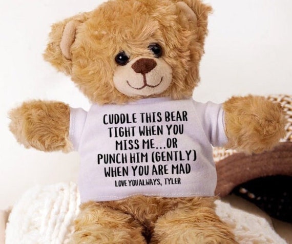 Funny Girlfriend Gifts, Things to Get Your Girlfriend, Teddy Bear for  Girlfriend, Long Distance Relationship Gifts Cuddle This Bear 