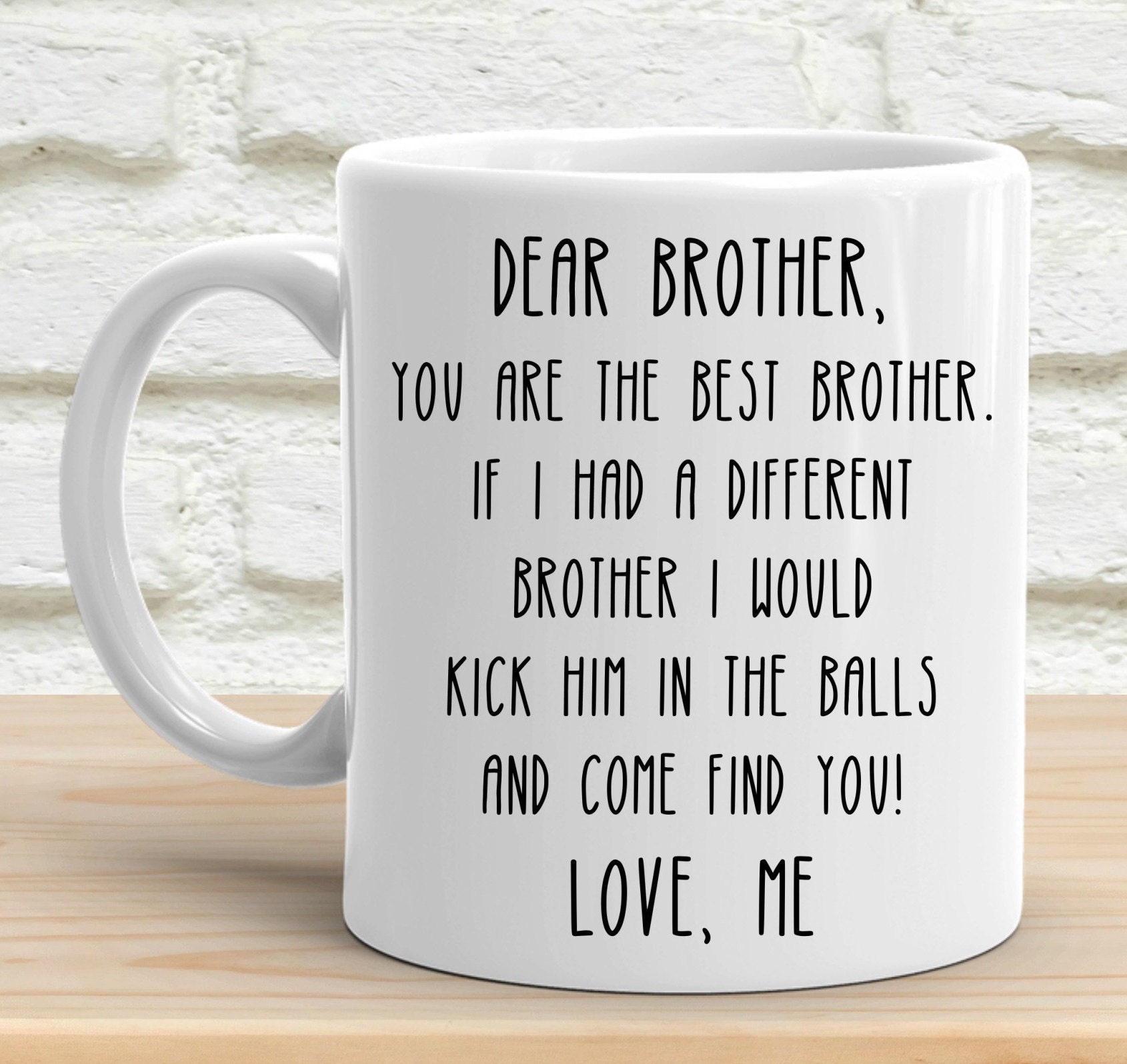 Funny Brother Mug Brother Gifts From Sister Brother Gag Etsy UK funny-brother-mug-brother-gifts-from-sister-brother-gag-etsy-uk