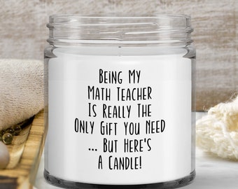 Candela insegnante di matematica, Regali insegnante di matematica, Regalo di Natale insegnante di matematica, Insegnante di matematica divertente, Regalo di apprezzamento - Essere il mio insegnante di matematica