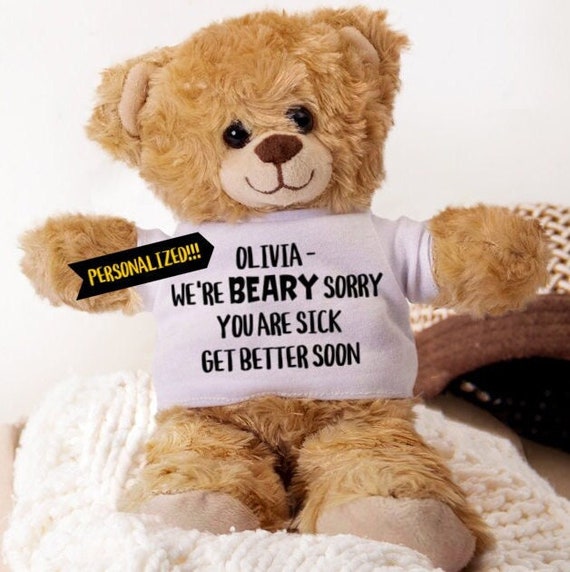 Get Well Soon Gifts for Kids, Get Well Teddy Bear, Get Well Gifts for Women,  Get Well Soon Gifts for Kids We're Sorry You Are Sick 