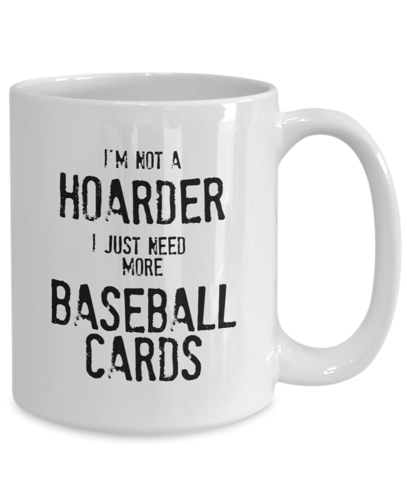 Baseball Card Mug Funny Baseball Gift Idea Baseball Card Etsy