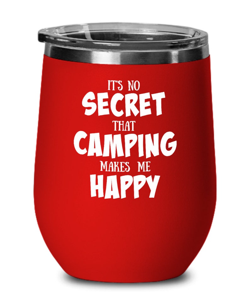 Camping Wine Glasses With Lid Wine Tumblers Camping Camp Etsy