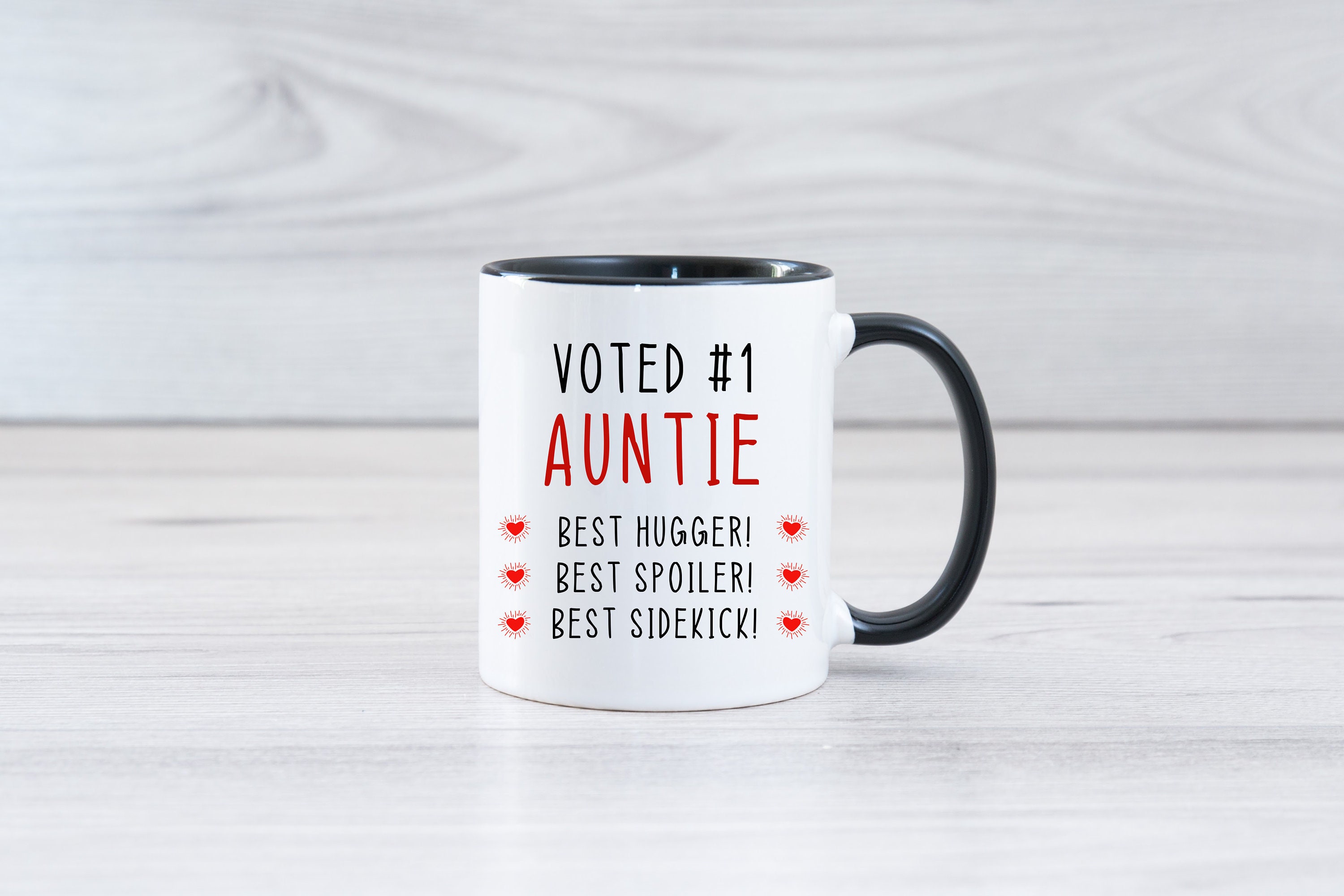 ENGZHI Tante Karte Metall - 'I Love My Auntie' Gravur, 8,5x5,3 Cm, Mit Umschlag