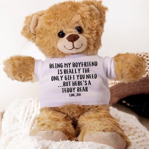 Personalized Boyfriend Gifts, Boyfriend Teddy Bear, Funny