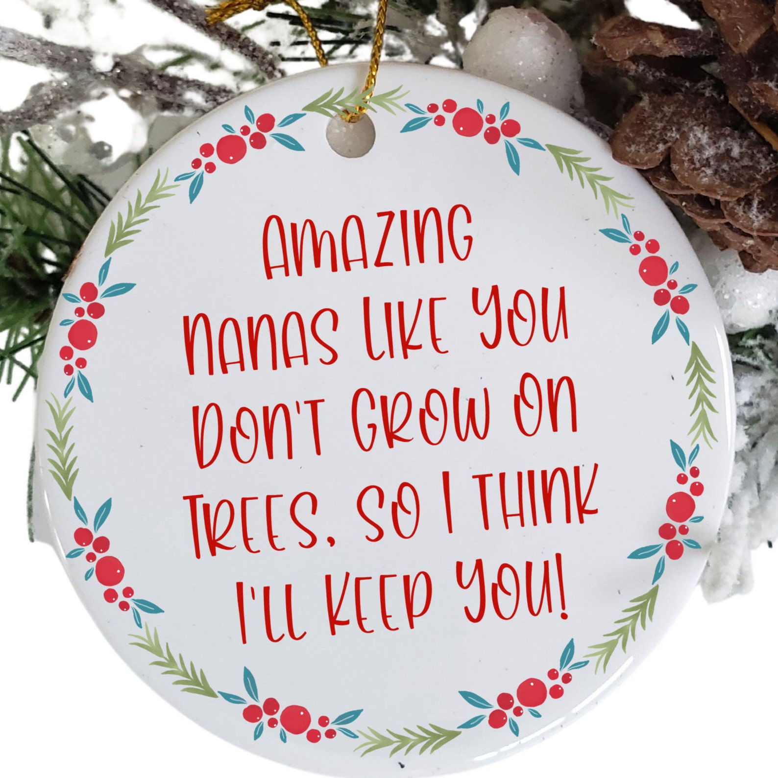 Funny Nana Ornament Nana Christmas Gifts Gifts From Etsy